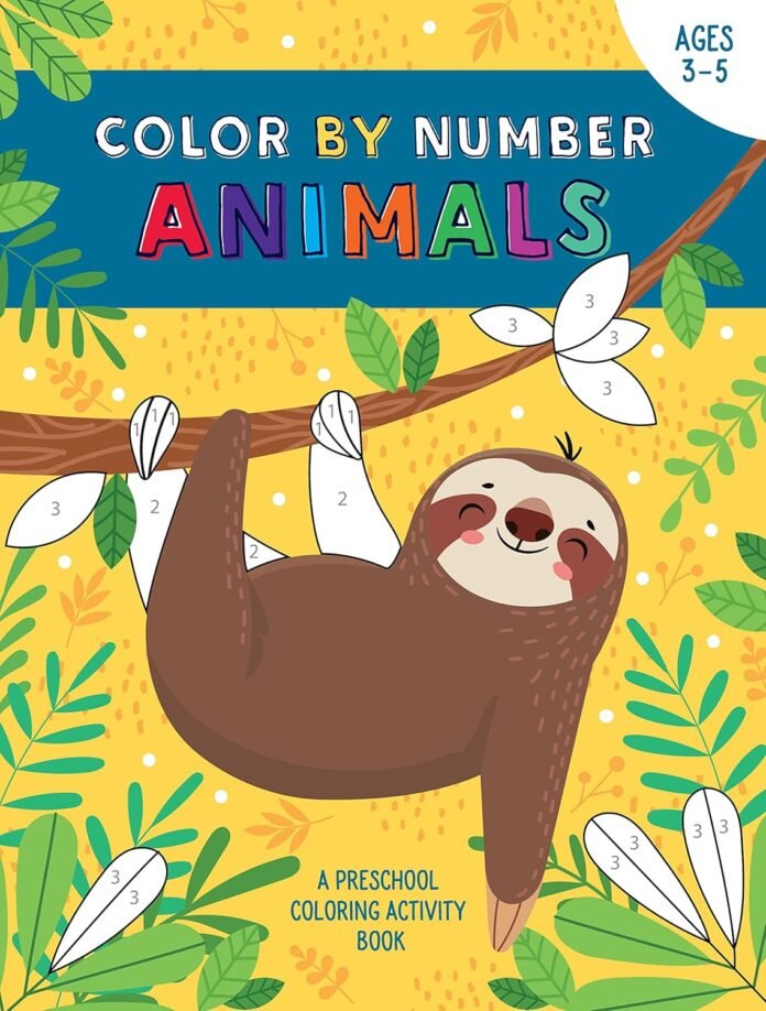 Color By Number Animals for Kids: Over 80 Cute Coloring Designs with Thick, Perforated Pages