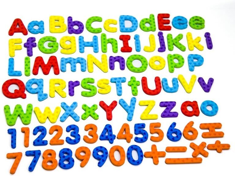 Magnetic Letters and Numbers for Classroom Educating Kids in Fun -Educational Alphabet Refrigerator Magnets Building Preschool Toddler Spelling and Learning Rfidge Magnets-112 Pieces