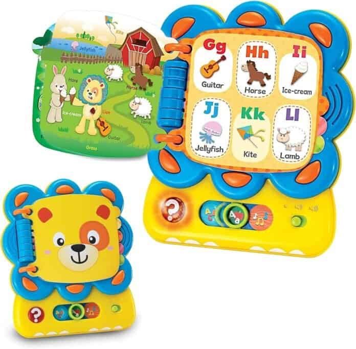 Words and ABC Learning for Toddlers 1-3 Years Old with Chapa The Lion Alphabet Book - Interactive Sound Book with Melodies, Fun Sounds & Light for Early Education and Development
