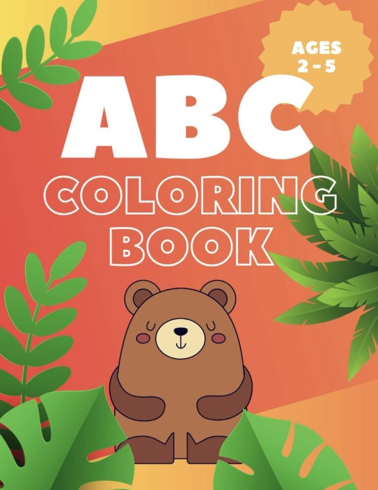 ABC Coloring Book For Kids From 2-5 years old.: An Alphabet Coloring book with different animals, fruits and cute object. This book is perfect for improving creativity for your child.