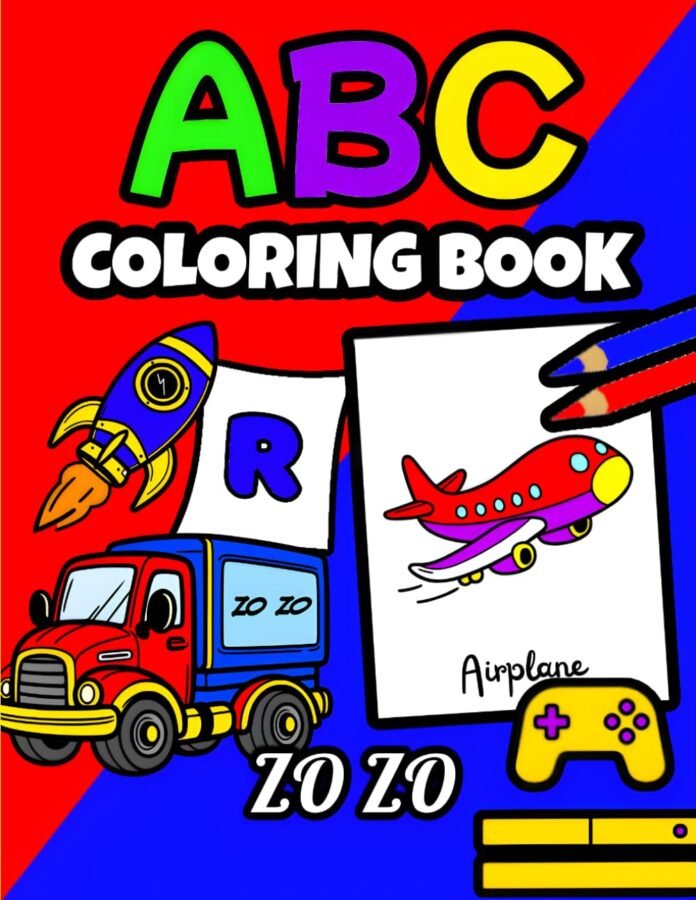 Alphabet coloring pages: Alphabet coloring book for toddlers 1-3, abc coloring book for toddlers and preschool kids ages 2-5, The Adorable ABC Coloring Book