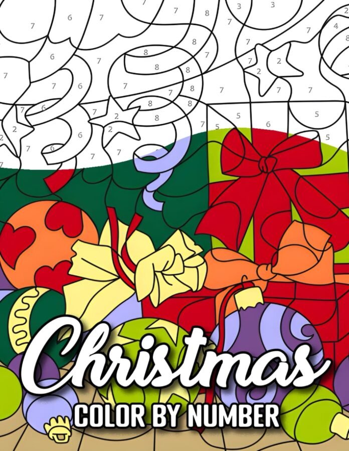 Christmas Color by Number: New 2024 Christmas Color by Number Book for Adults and Seniors | Holiday Edition with Easy Winter and Festive Coloring ... Gift and More...(Christmas Color by Number)