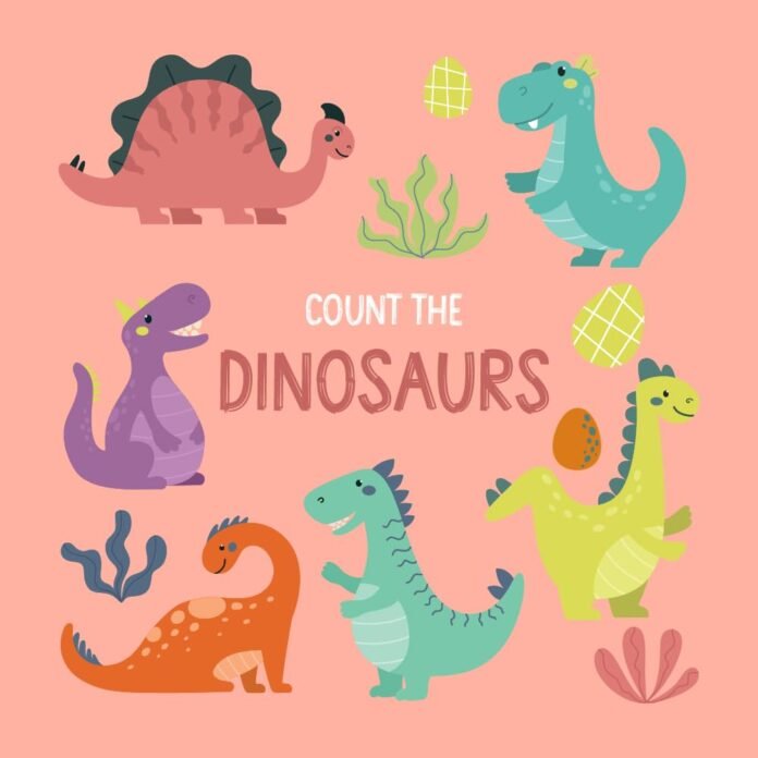 Count The Dino: Can you count all the Dino? A Fun Activity Book For 2-5 Year Olds (Kids Who Count | Counting Books for Ages 3-5 Year Olds )