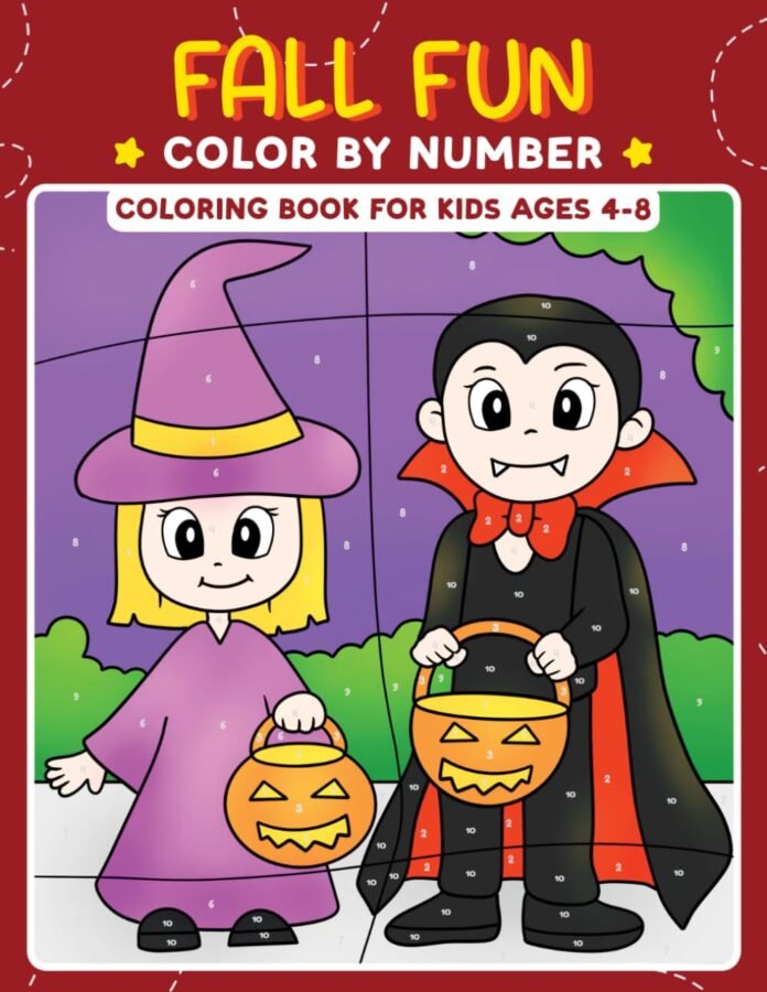 Fall Fun Color by Number Coloring Book for Kids Ages 4-8: Fall Coloring Book Filled with Numbered Designs of Fun Autumn Activities | Paint by Number ... and Pumpkin Season Related Scenes