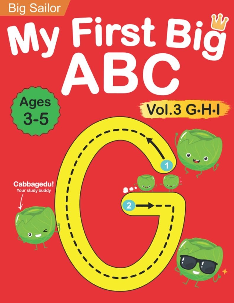 My First Big ABC Book Vol.3: Preschool Homeschool Educational Activity Workbook with Sight Words for Boys and Girls 3 – 5 Year Old: Handwriting … Read Alphabet Letters (Preschool Workbook)