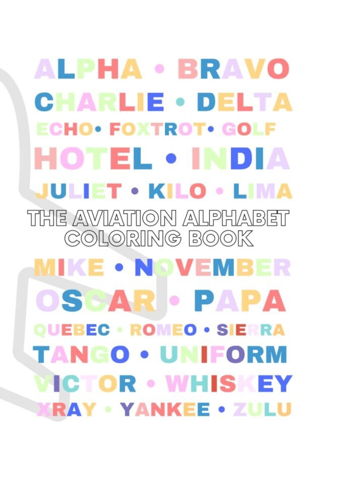 The Aviation Alphabet Coloring Book- Designed for little pilots (3-6 years old)